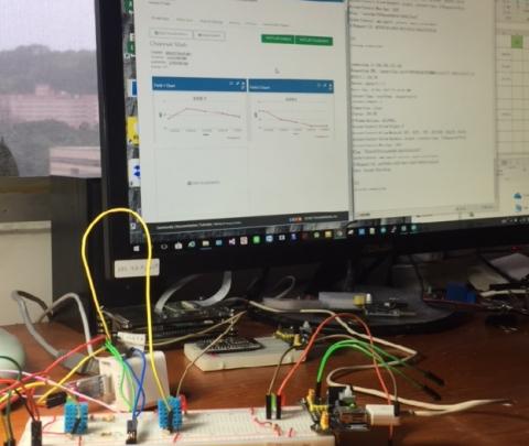陳體平 - Arduino + ThingSpeak 逮造雲端溫度計, 中學生課外硬體實習的有趣專案.