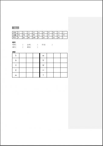 ReginaTai - 針對初學者自製的韓文字母講義