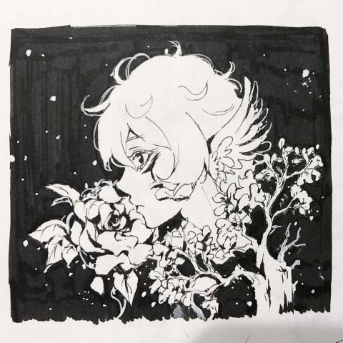 黃采茵 - 繪圖創作
工具：代針筆、墨筆