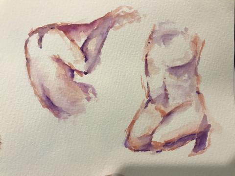 黃采茵 - 水彩速寫
工具：水彩