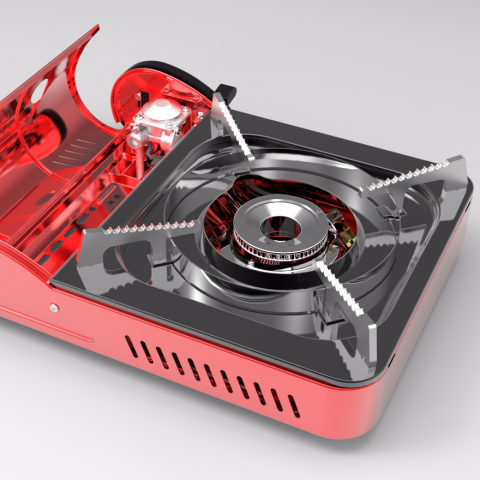 YM玉米工作室 - solidworks 3D建模-卡式爐