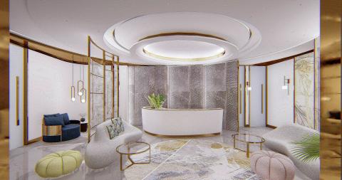 創研俬.集設計 - 本案以女性所展現的柔美線條為主軸,人們種想更唯美的呈現姿態,尋求更真實的自我。
本案設計上希望能讓每個被服務客戶有著尊榮般的對待,也象徵靜待著如花般一樣的綻放,半清透的羽毛格屏,呈現了形體間多彩多姿的表達,在視覺上若隱若現帶給觀眾視覺上的饗宴,從入口-接待區道等待區再進入診療室,這一連串的塑造美的過程,不只是心靈上的感受,文字奏鳴心情美好的大樂,空間詩意的美不只是低調奢華,更是包含了更多潛在的韻律 創研俬.集設計 - 本案以女性所展現的柔美線條為主軸,人們種想更唯美的呈現姿態,尋求更真實的自我。
本案設計上希望能讓每個被服務客戶有著尊榮般的對待,也象徵靜待著如花般一樣的綻放,半清透的羽毛格屏,呈現了形體間多彩多姿的表達,在視覺上若隱若現帶給觀眾視覺上的饗宴,從入口-接待區道等待區再進入診療室,這一連串的塑造美的過程,不只是心靈上的感受,文字奏鳴心情美好的大樂,空間詩意的美不只是低調奢華,更是包含了更多潛在的韻律