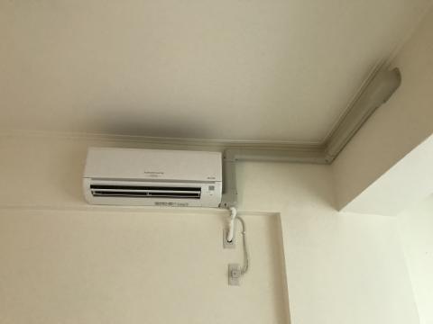 冷氣空調維修安裝保養 - 冷氣安裝，室內無裝潢管槽修飾