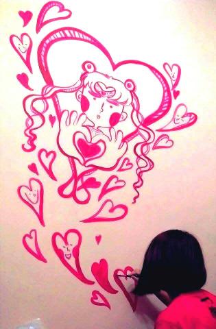 甯甯ㄉ兒童美術課 - 牆壁彩繪