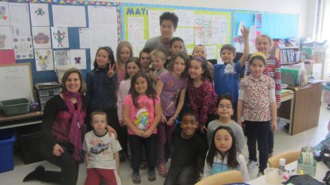 Thomas 語言/健身 課程 - The first class I taught.