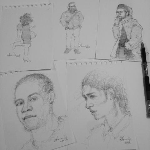 邦妮美術 - 人物速寫示範