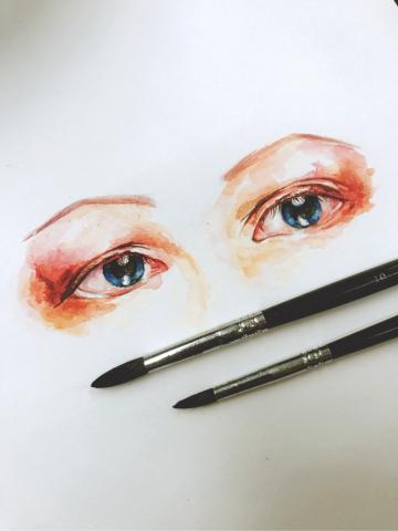 V Studio - 眼,水彩 V Studio - 眼,水彩