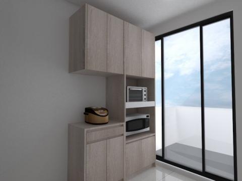 榆辰窗簾地板壁紙室內裝璜統包工程 - 廚房電器櫃