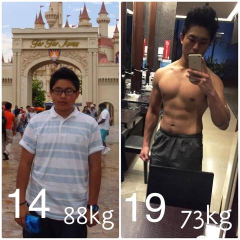 Poe 佛系健身 - 14歲到19歲的變化