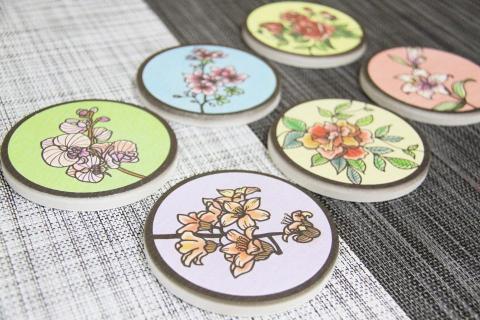 Ning studio - 珪藻土杯墊圖樣設計