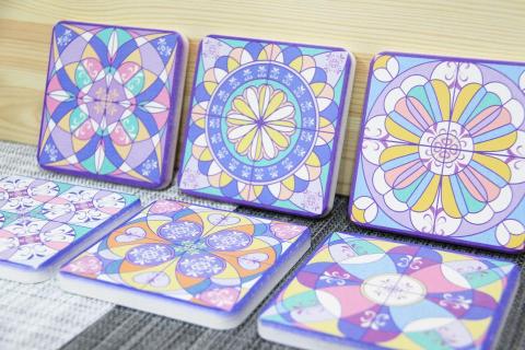 Ning studio - 珪藻土杯墊圖樣設計