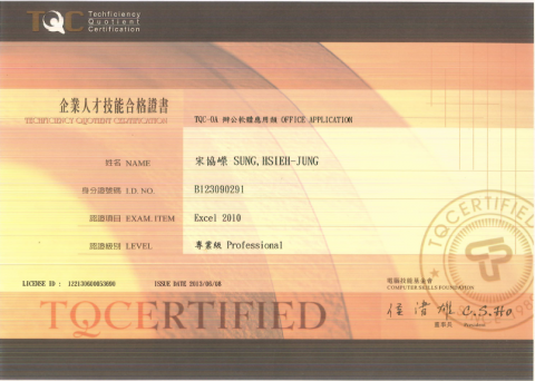 Tony - TQC Excel 2010 Professional