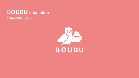 OKAON 丘上制作 - BOUBU Cake Shop Vi Design Studio - 貓頭鷹咖啡廳 - Logo