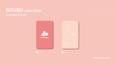 OKAON 丘上制作 - BOUBU Cake Shop Vi Design Studio - 貓頭鷹咖啡廳 - 名片