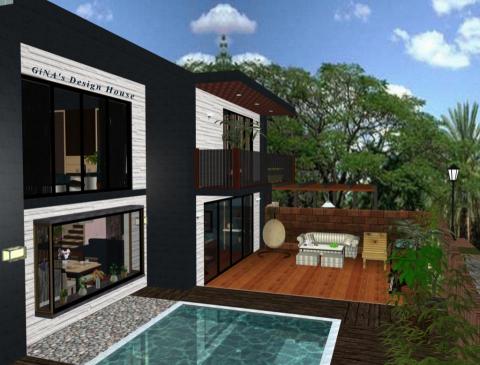 GiNA's Design House - Style my home. (part-1 ) :
後院景觀-2