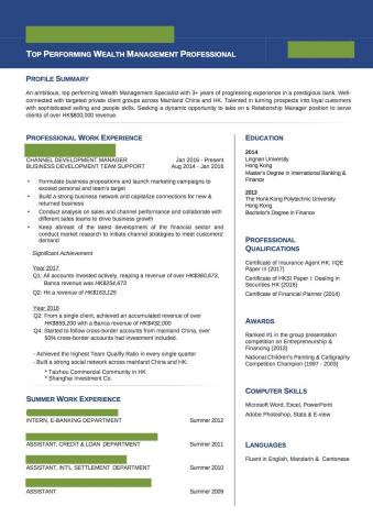 David Ho CV & Career Coaching  - 