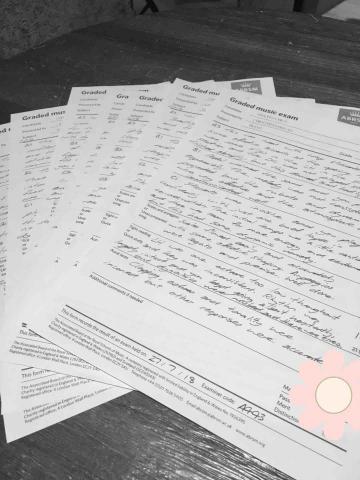 陳盈璇 - 檢定考成績單出爐囉！學生表現不錯喔