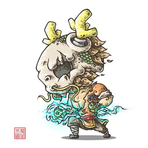 川澤設計 - 練習圖,十二生肖的龍 川澤設計 - 練習圖,十二生肖的龍