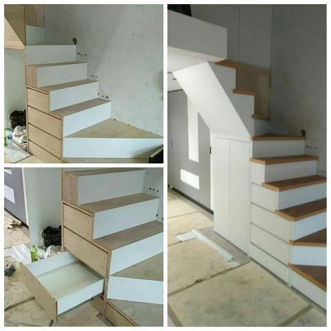 賴建宏工作室 - 現代房屋公設佔比高  小坪數利用空間 設計出 樓中樓概念  階梯收納櫃 等等...
讓生活便利 舒適
