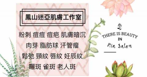 鳳山迷亞肌膚工作室/粉刺痘痘痘疤肉芽做臉 - 專業問題肌膚處理，歡迎免費諮詢
