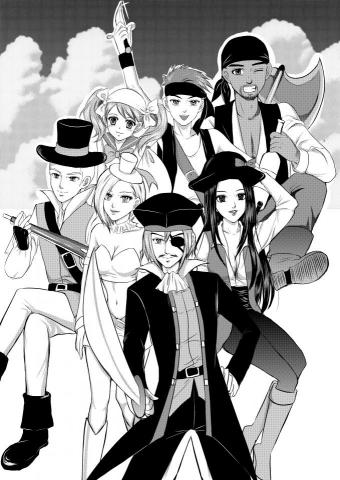 Alice插畫&平面設計 - 同人漫畫黑白