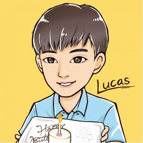 Alice插畫&平面設計 - 生日Q版大頭貼