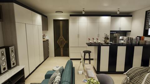 歐德系統傢俱_內湖店(李佳珍設計師) - 3D 效果圖_小套房 歐德系統傢俱_內湖店(李佳珍設計師) - 3D 效果圖_小套房