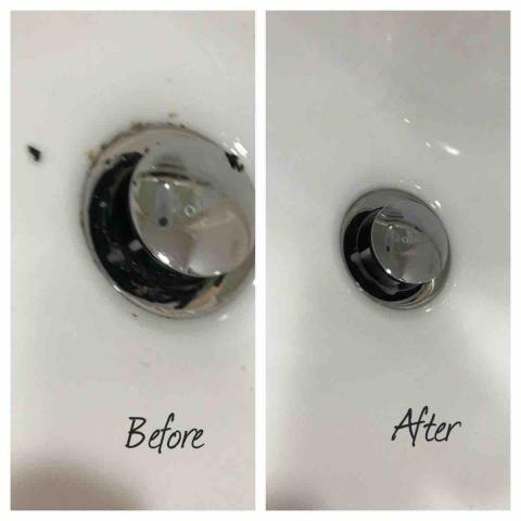 MOMO LAI 目前暫停接案中喔 - 不可拆式洗手台排水孔清潔