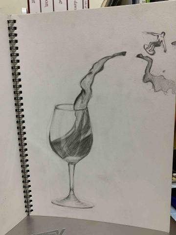 Emma - 素描-酒杯