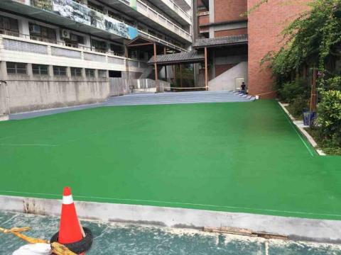 丞昊防水工程行 - 光隆家商 epoxy地坪及球場施作