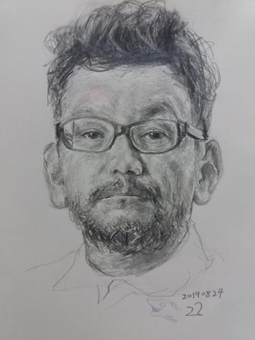 22畫人 - 畫庵野秀明
素材:鉛筆
尺寸:A4