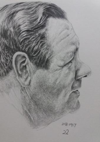 22畫人 - 畫 貝比魯斯
素材:鉛筆
尺寸:A4