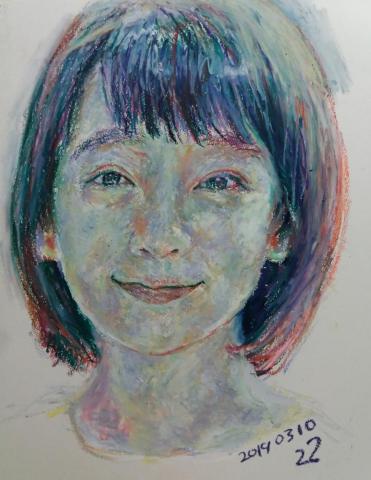 22畫人 - 畫 吉岡里帆
素材:油性粉彩
尺寸:w32*h41
