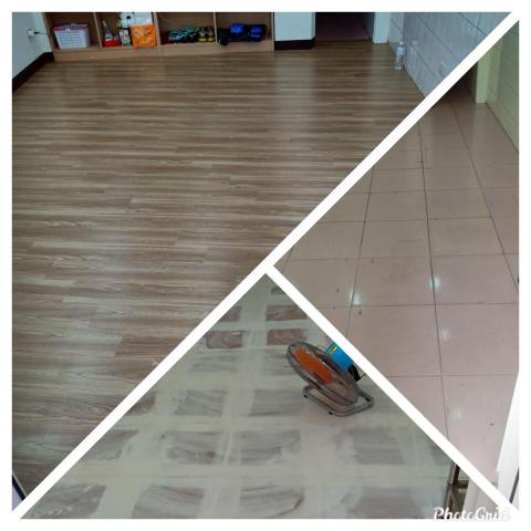 嶺頭裝潢（張家睿） - 美甲電鋪設仿木長條地磚