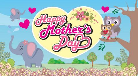 方塊書 - 母親節活動大圖背版設計 方塊書 - 母親節活動大圖背版設計