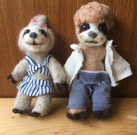 詹宛玲 - 羊毛氈公仔
內含鐵絲手腳可動