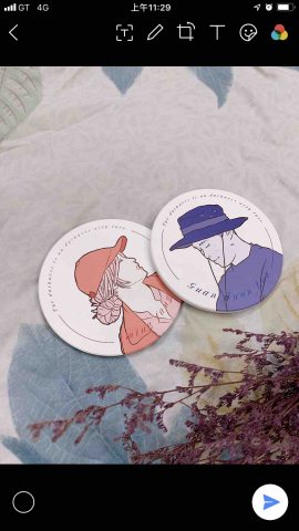 鄭涵方 - 杯墊印刷設計