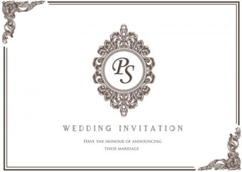 吳柏霖 - ps 製作  歐式喜帖