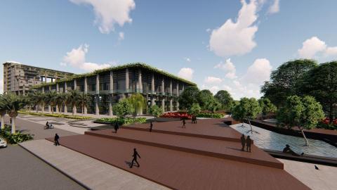 李定杰-建築3D建摸 - 公西靶場體育館概念設計