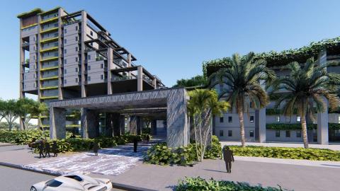 李定杰-建築3D建摸 - 公西靶場宿舍概念設計