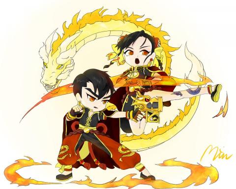 我家 - 插畫-水彩麥克筆風格（電腦繪圖）