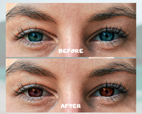 廖雯靜 - 更改眼睛顏色