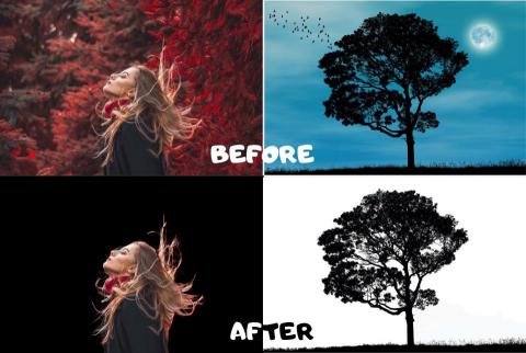 廖雯靜 - 複雜背景去背,連髮絲也能保留