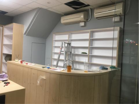 宸恩油漆整修工程 -  店面跳色上漆