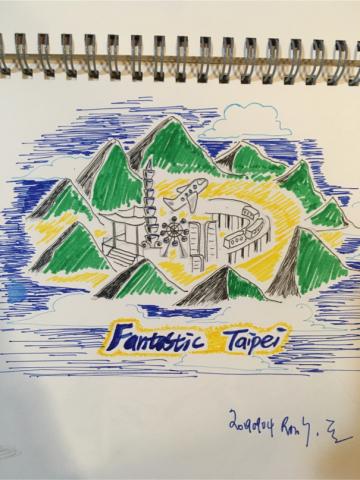 Cosmos ronron  - 色筆練習-台北