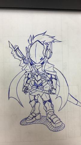 呂泓緯 - 遊戲人物設計（手繪
名稱：冒險家