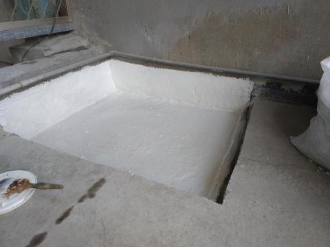 賴克明防水防漏 - 面塗完成，待試水ok後保護層回覆！