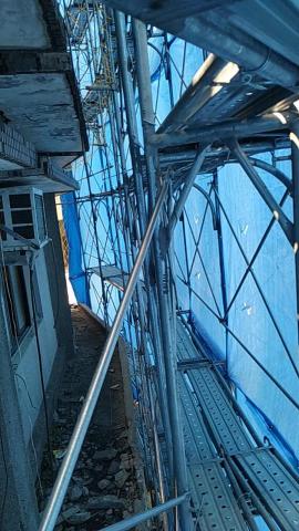 宏達基工程行 - 萬芳醫院外牆粉刷