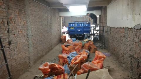 上興拆除公司 - 台中民宅內部粉刷層拉皮新做