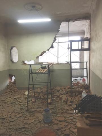 上興拆除公司 - 台中市河南路八寸磚牆拆除